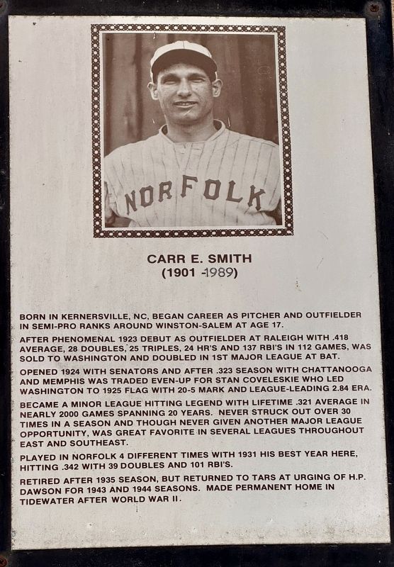 Carr E. Smith Marker image. Click for full size.