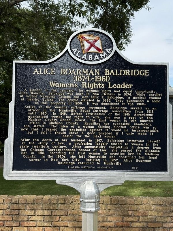 Alice Boarman Baldridge Marker image. Click for full size.