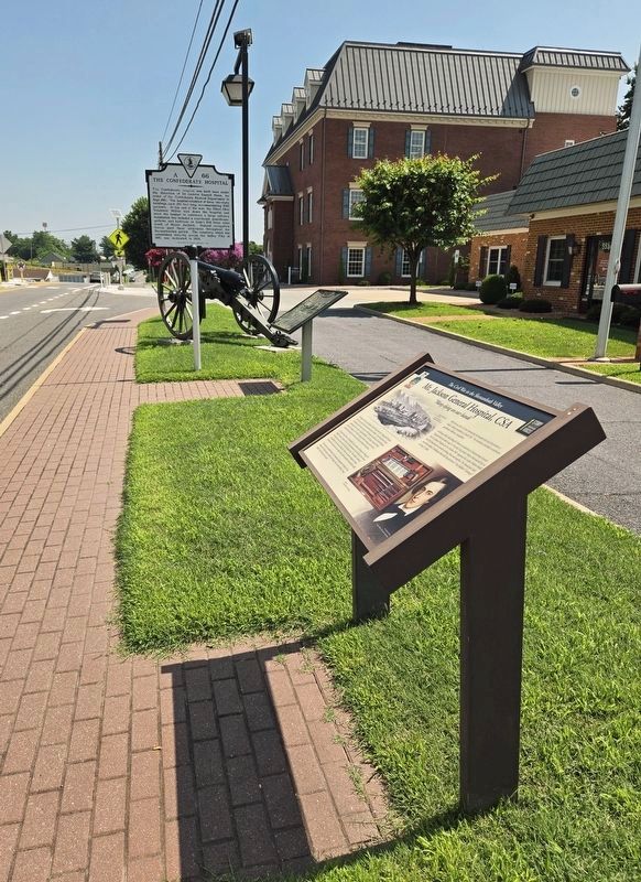 The Confederate Hospital Marker. Click for full size. The Confederate Hospital Marker image. Click for full size.