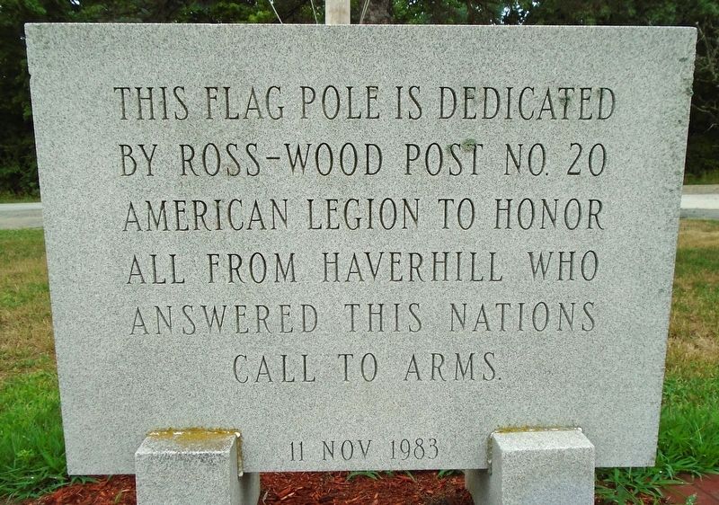 Veterans Memorial Flag Pole Marker. Click for full size. Veterans Memorial Flag Pole Marker image. Click for full size.