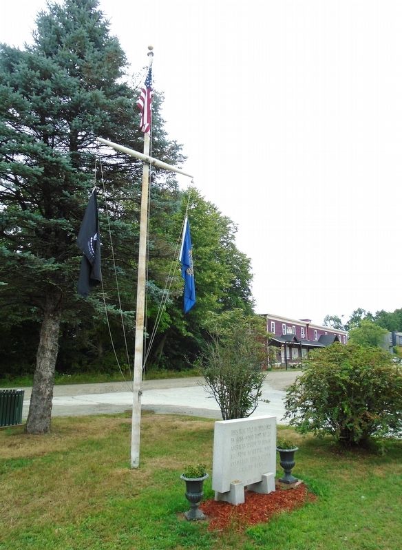 Veterans Memorial Flag Pole and Marker. Click for full size. Veterans Memorial Flag Pole and Marker image. Click for full size.