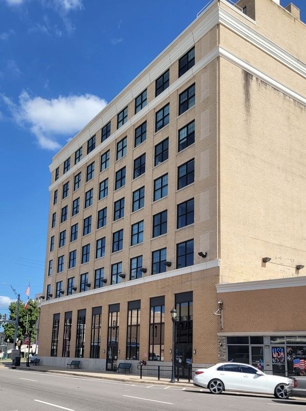 The reverse side of the Paul Mathews Exchange Building. Click for full size. The reverse side of the Paul Mathews Exchange Building image. Click for full size.
