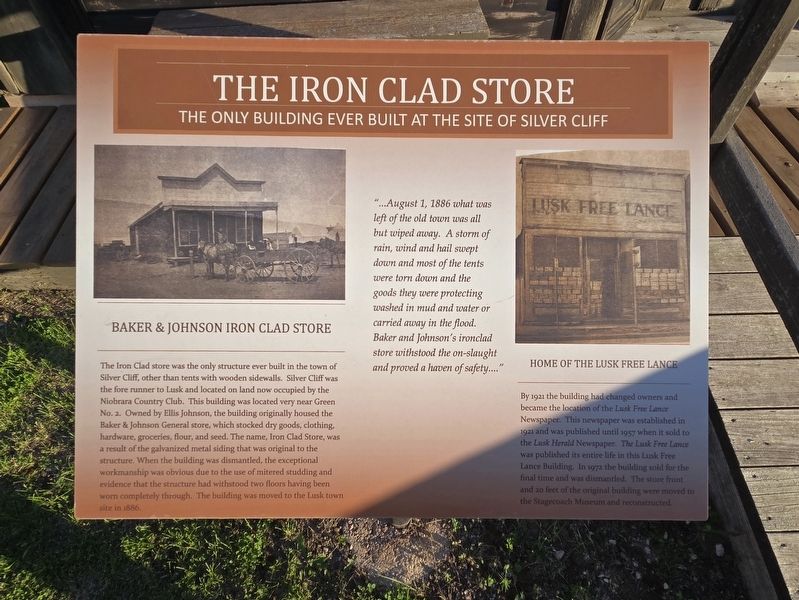 The Iron Clad Store Marker image. Click for full size.