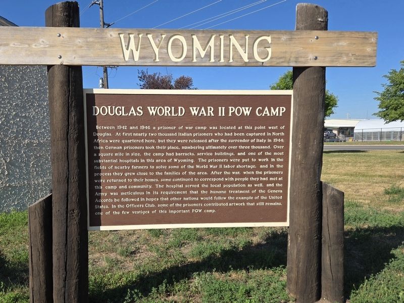 Douglas World War II POW Camp Marker. Click for full size. Douglas World War II POW Camp Marker image. Click for full size.