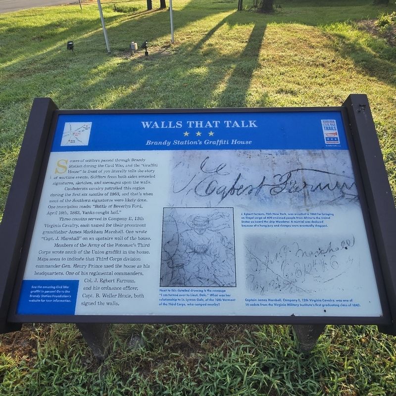 Walls That Talk Marker. Click for full size. Walls That Talk Marker image. Click for full size.