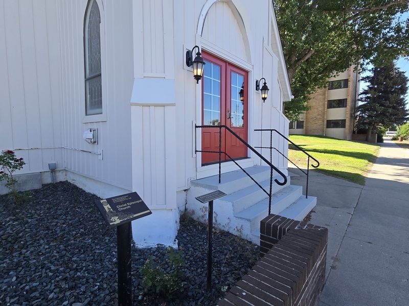 Christ Episcopal Church Marker near the sanctuary entrance image. Click for full size.