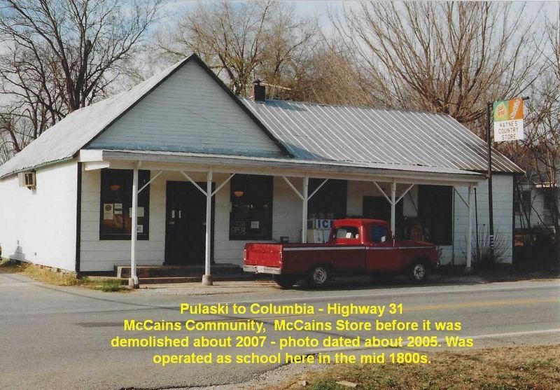 McCain's Store before destroyed image. Click for full size.