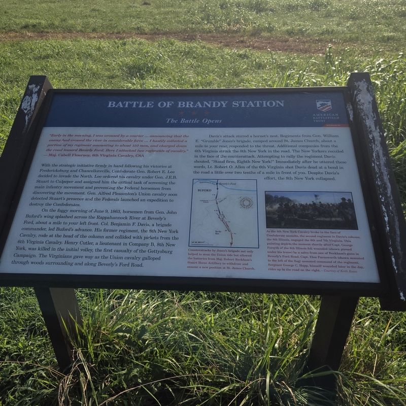 Battle of Brandy Station Marker image. Click for full size.