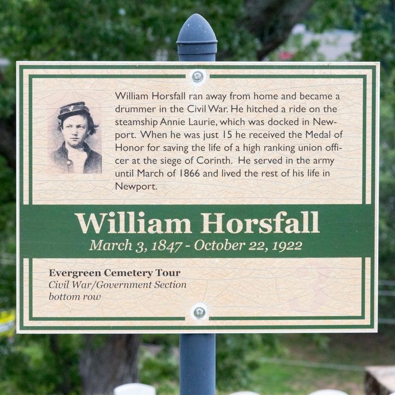 William Horsfall Marker image. Click for full size.