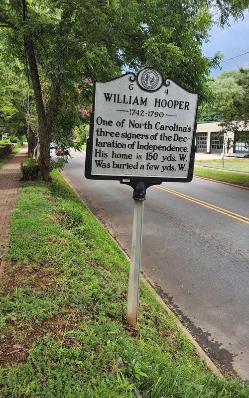 William Hooper Marker. Click for full size. William Hooper Marker image. Click for full size.