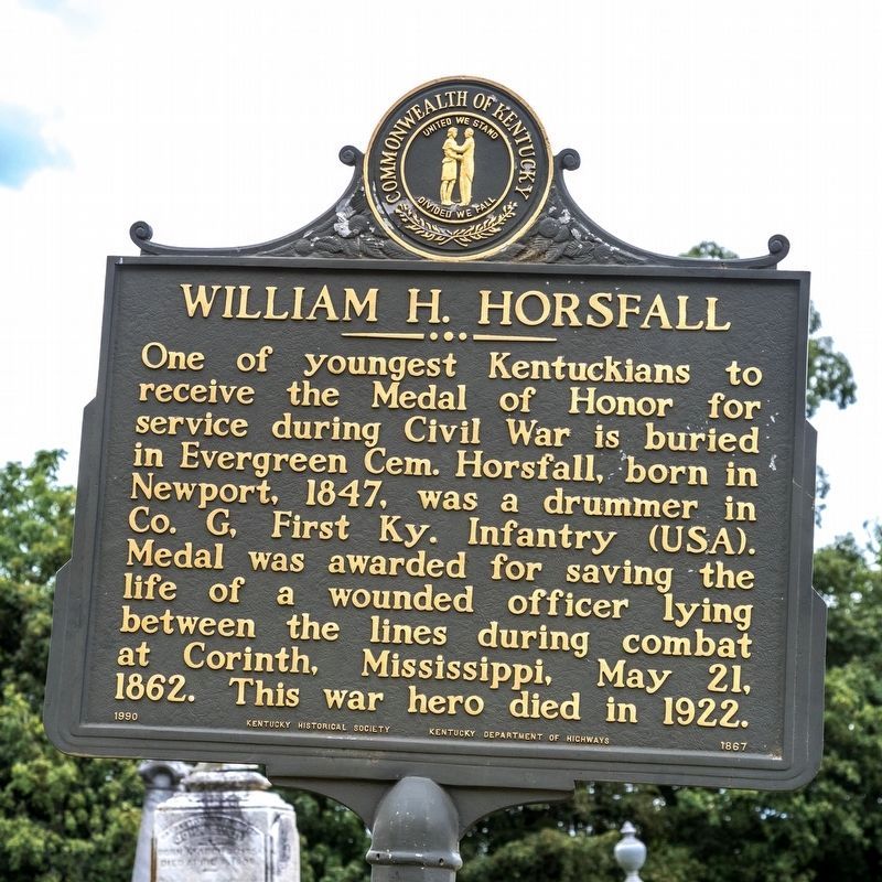 William H. Horsfall Marker image. Click for full size.