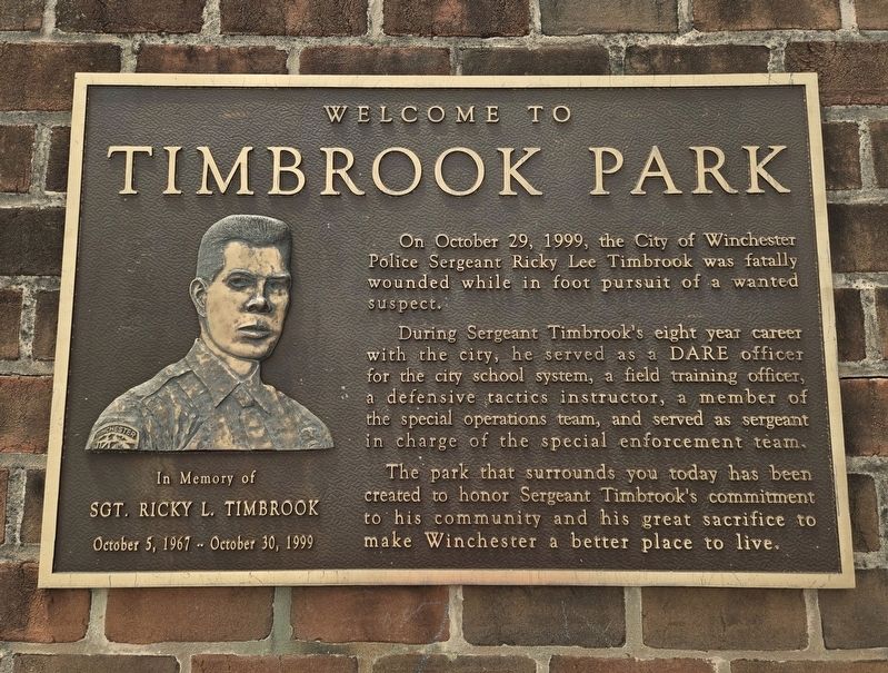 Welcome to Timbrook Park Marker image. Click for full size.