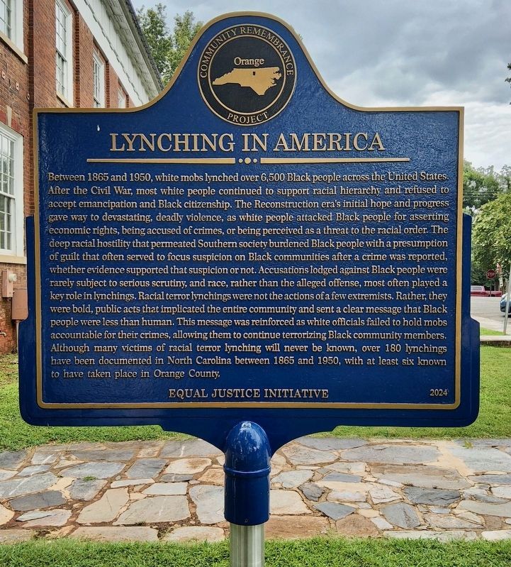 Lynching In America Marker image. Click for full size.