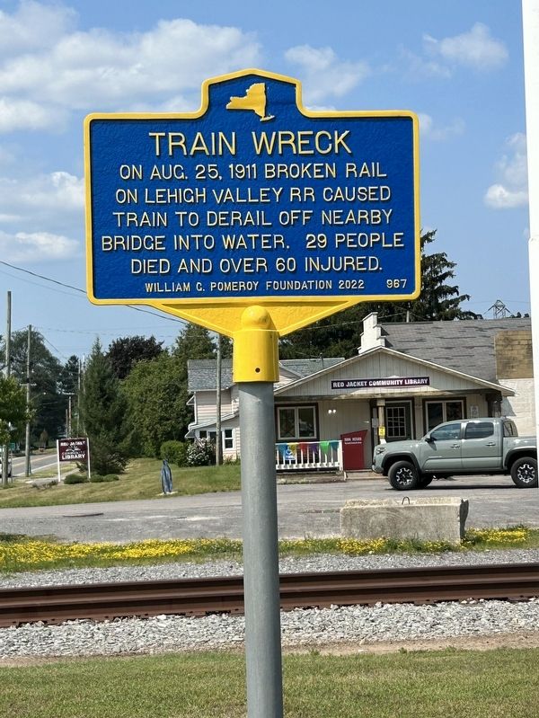 Train Wreck Marker image. Click for full size.