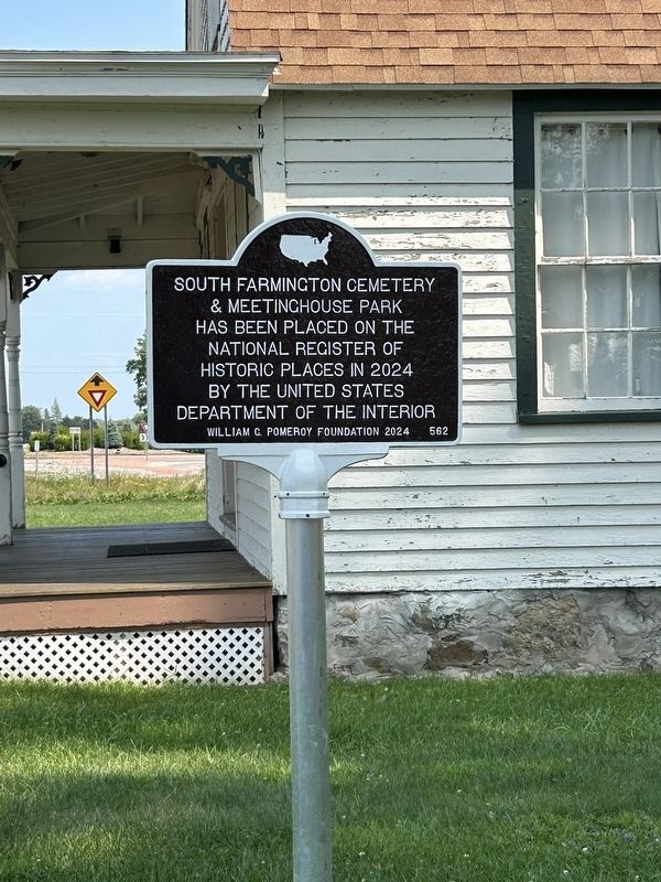 South Farmington Cemetery & Meetinghouse Park Marker image. Click for full size.