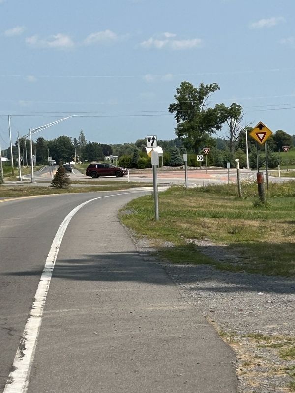 South Farmington Cemetery & Meetinghouse Park Marker Looking East image. Click for full size.