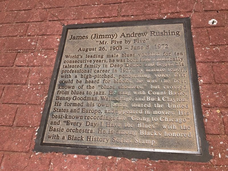 James (Jimmy) Andrew Rushing Marker. Click for full size. James (Jimmy) Andrew Rushing Marker image. Click for full size.