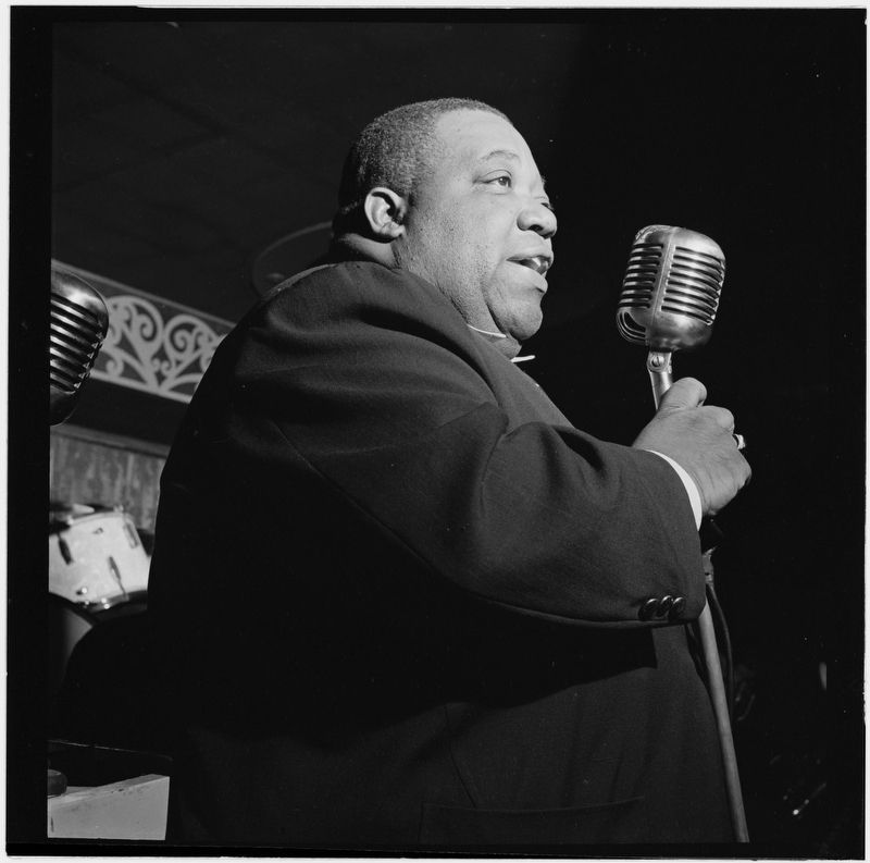 Jimmy Rushing performin at the Aquarium in New York City. Click for full size. Jimmy Rushing performin at the Aquarium in New York City image. Click for full size.