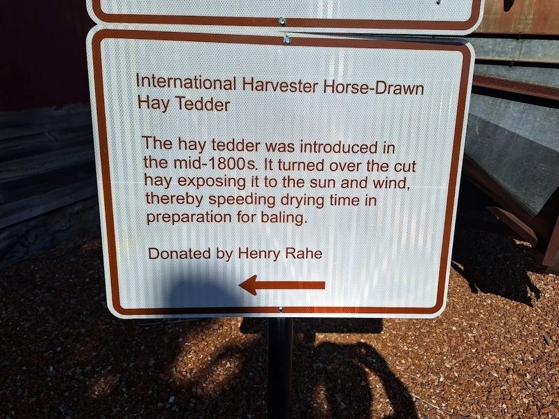 International Harvester Horse-Drawn Hay Tedder Marker image. Click for full size.