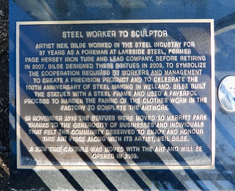 Steel Worker To Sculptor - Marker. Click for full size. Steel Worker To Sculptor - Marker image. Click for full size.