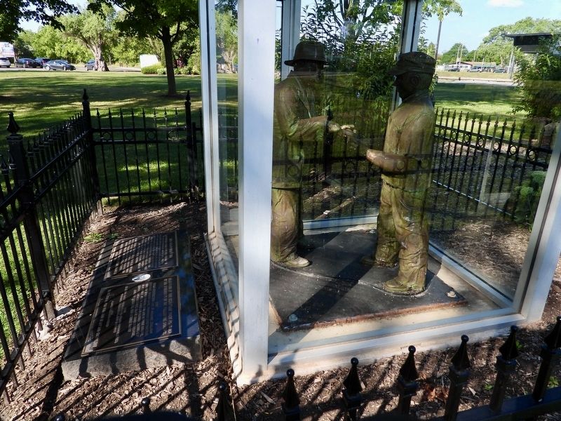 Steel Workers' Memorial Sculpture. Click for full size. Steel Workers' Memorial Sculpture image. Click for full size.