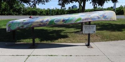 Canoe Art: "We Were Here First". Click for full size. Canoe Art: "We Were Here First" image. Click for full size.