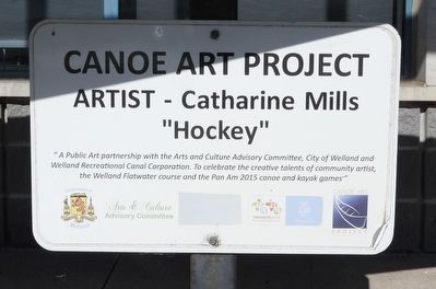 Artist - Catharine Mills "Hockey" - Marker. Click for full size. Artist - Catharine Mills "Hockey" - Marker image. Click for full size.