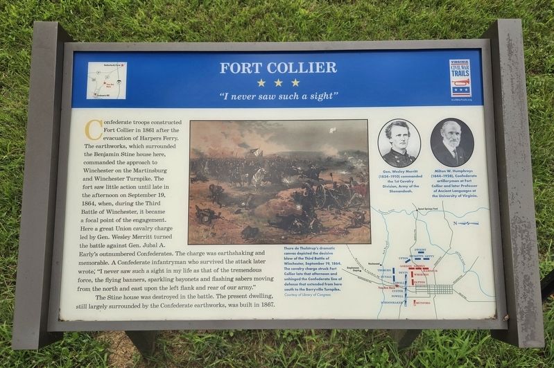 Fort Collier Marker. Click for full size. Fort Collier Marker image. Click for full size.