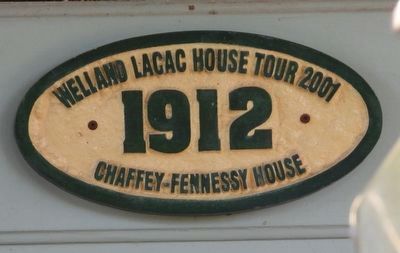 1912 Chaffey-Fennessy House - Marker. Click for full size. 1912 Chaffey-Fennessy House - Marker image. Click for full size.
