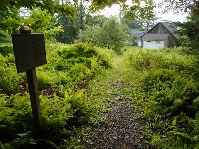 <i>After Apple Picking</i> Marker along the "Poetry and Nature Trail" image. Click for full size.