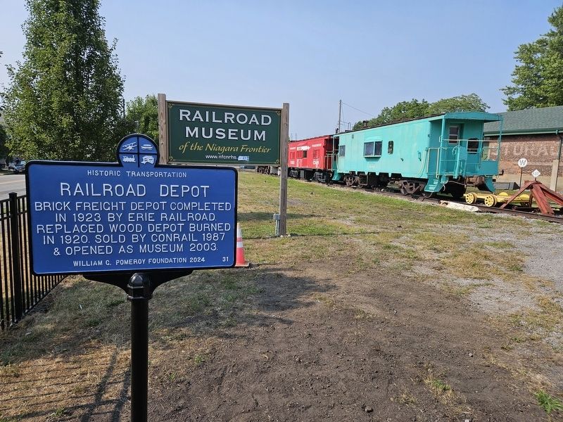 Railroad Depot Marker image. Click for full size.