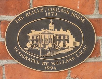 The Reilly / Coulson House 1873 - Marker. Click for full size. The Reilly / Coulson House 1873 - Marker image. Click for full size.