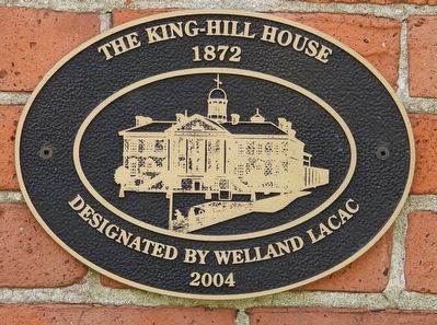 The King-Hill House 1872 - Marker image. Click for full size.