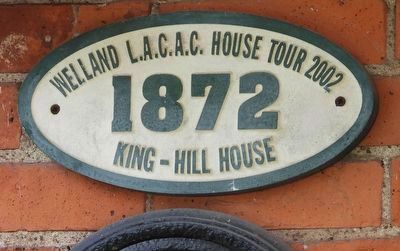 1872 King - Hill House - Marker image. Click for full size.