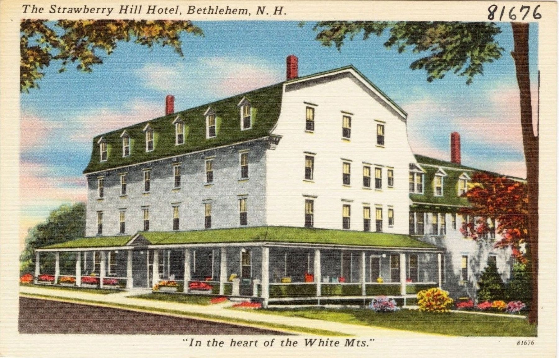 Strawberry Hill Hotel Postcard. Click for full size. Strawberry Hill Hotel Postcard image. Click for full size.