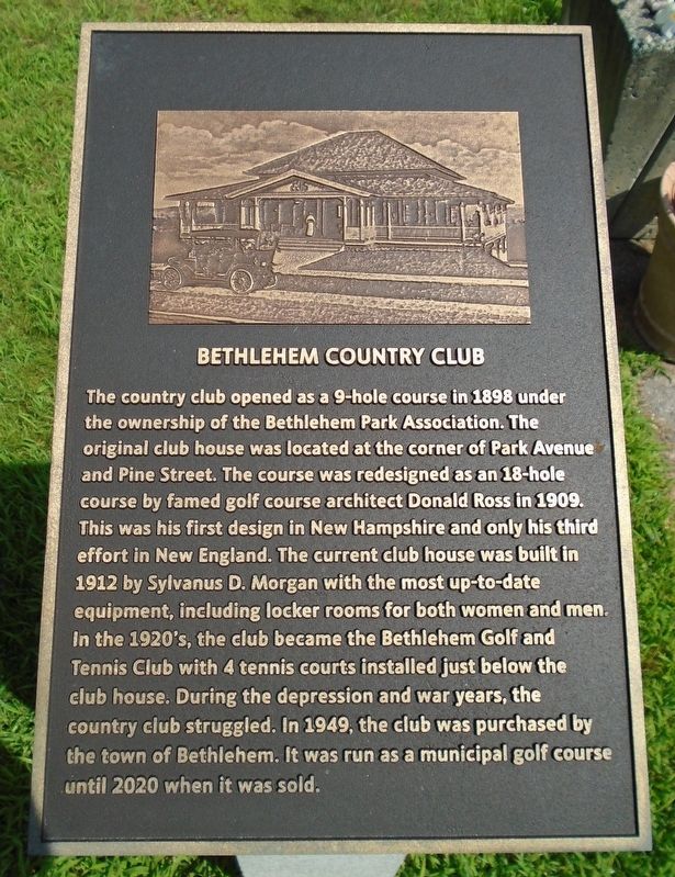 Bethlehem Country Club Marker image. Click for full size.