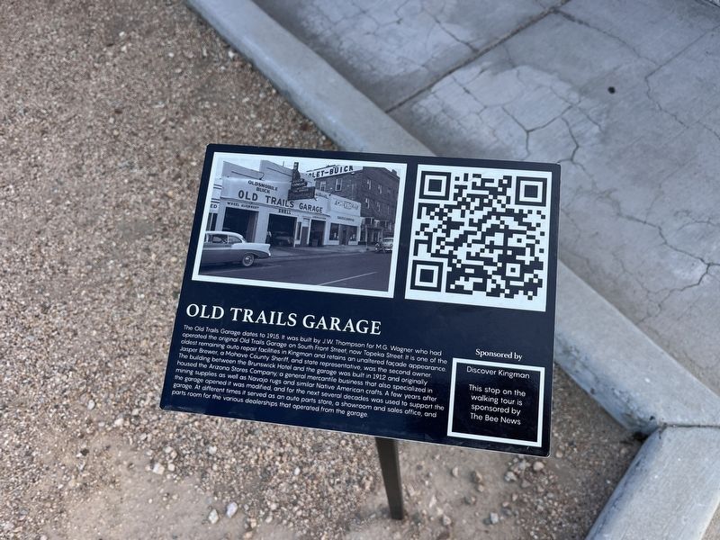Old Trails Garage Marker image. Click for full size.