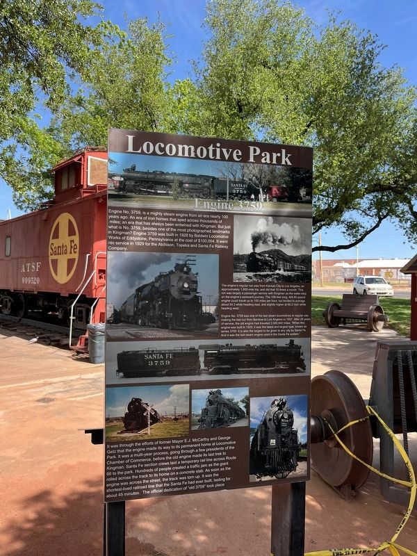 Locomotive Park Marker. Click for full size. Locomotive Park Marker image. Click for full size.