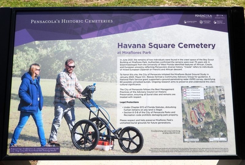Havana Square Cemetery Marker image. Click for full size.