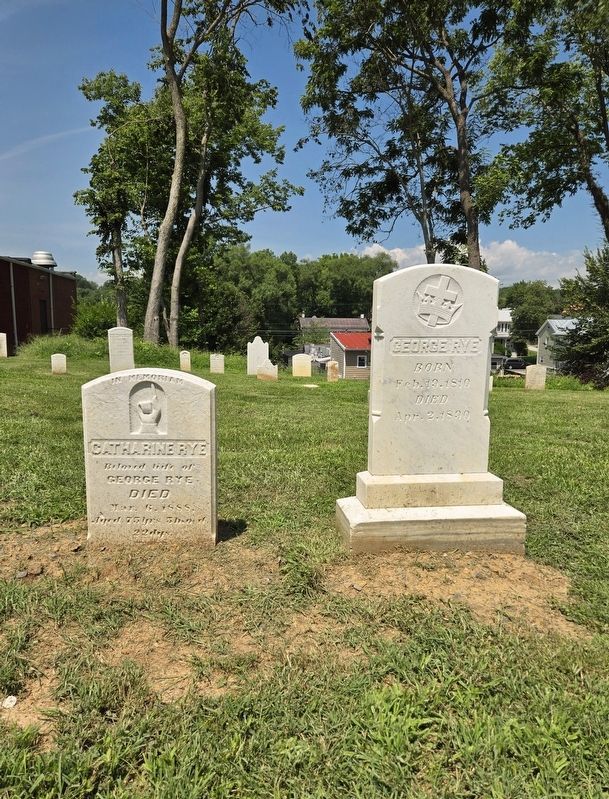 Graves of George and Catharine Rye image. Click for full size.