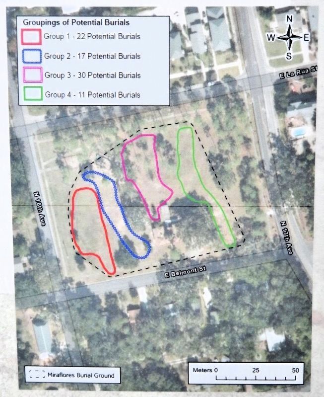 Marker detail: Groupings of Potential Burials image. Click for full size.