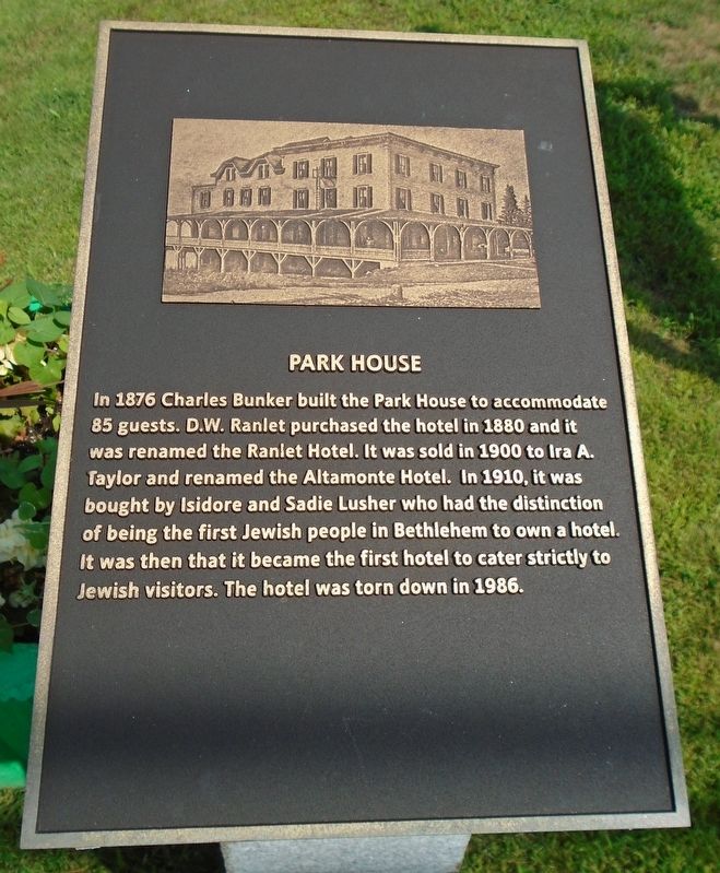 Park House Marker image. Click for full size.