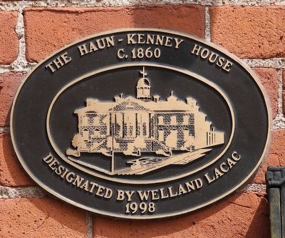 The Haun-Kenney House c. 1860 - Marker. Click for full size. The Haun-Kenney House c. 1860 - Marker image. Click for full size.