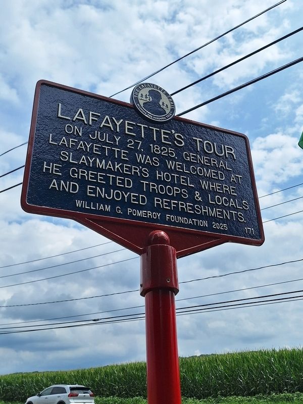 Lafayette's Tour Marker image. Click for full size.