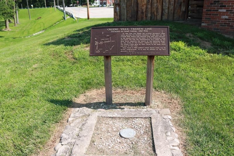 Greene Ville Treaty Line Marker image. Click for full size.