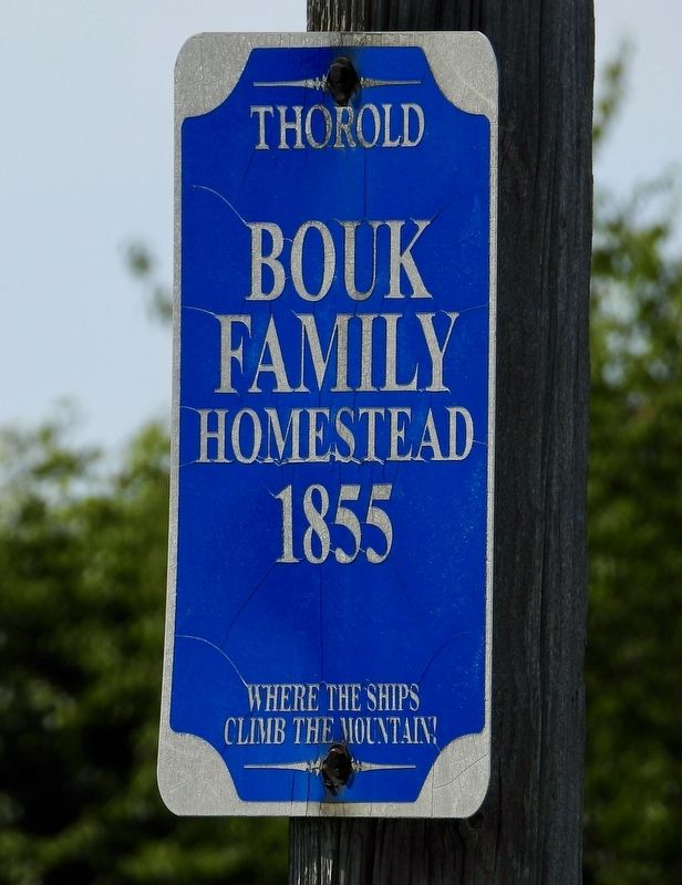 Bouk Family Homestead 1855 - Marker image. Click for full size.