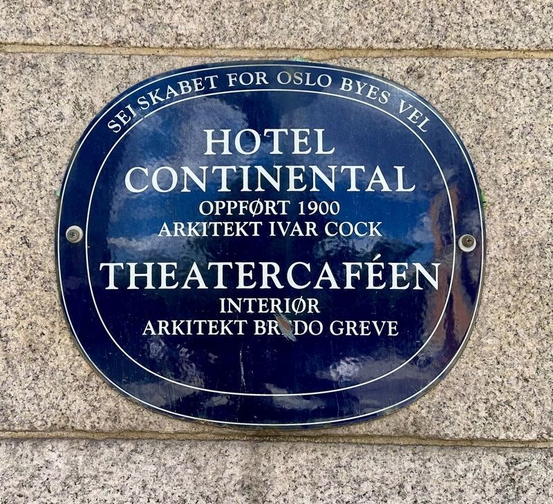 Hotel Continental Marker image. Click for full size.