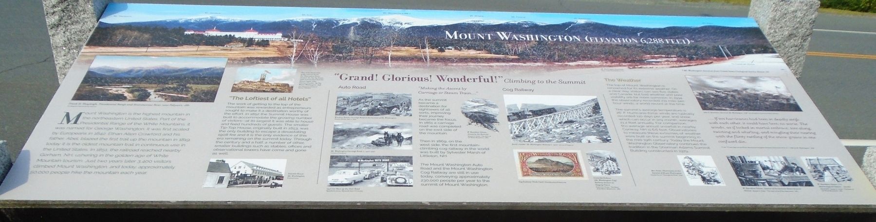 Mount Washington Marker image. Click for full size.