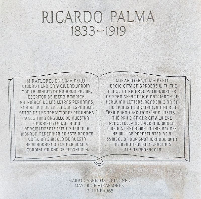 Ricardo Palma Marker image. Click for full size.