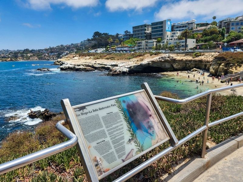 San Diego-La Jolla Underwater Park Marker image. Click for full size.